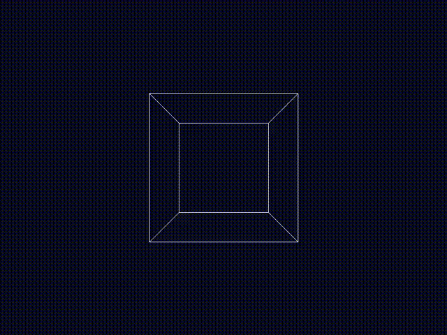 Rotating 3D shapes rendered entirely on the CPU